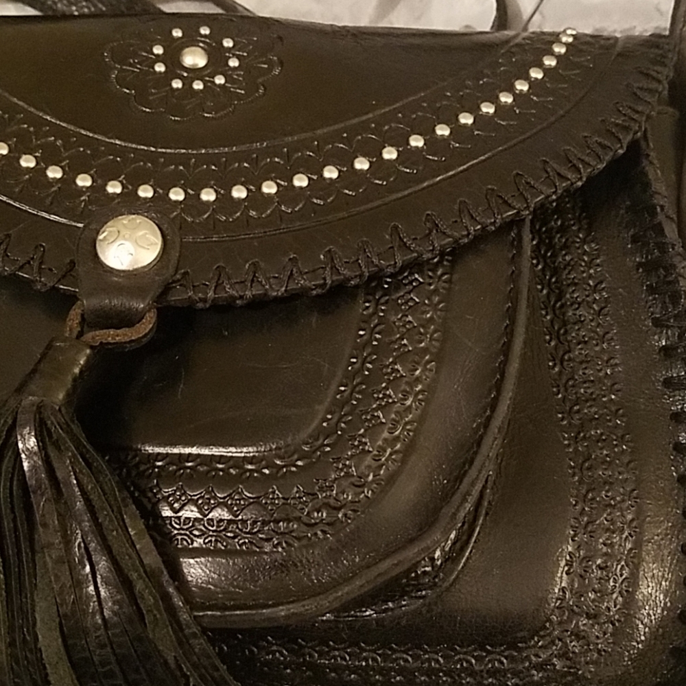Patricia Nash NWOT black Braumont flap - Picture 2 of 5